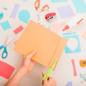 Caderno costurado